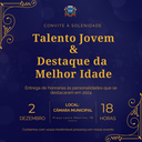 Convite - Sessão Solene Talento Jovem e Destaque da Melhor Idade